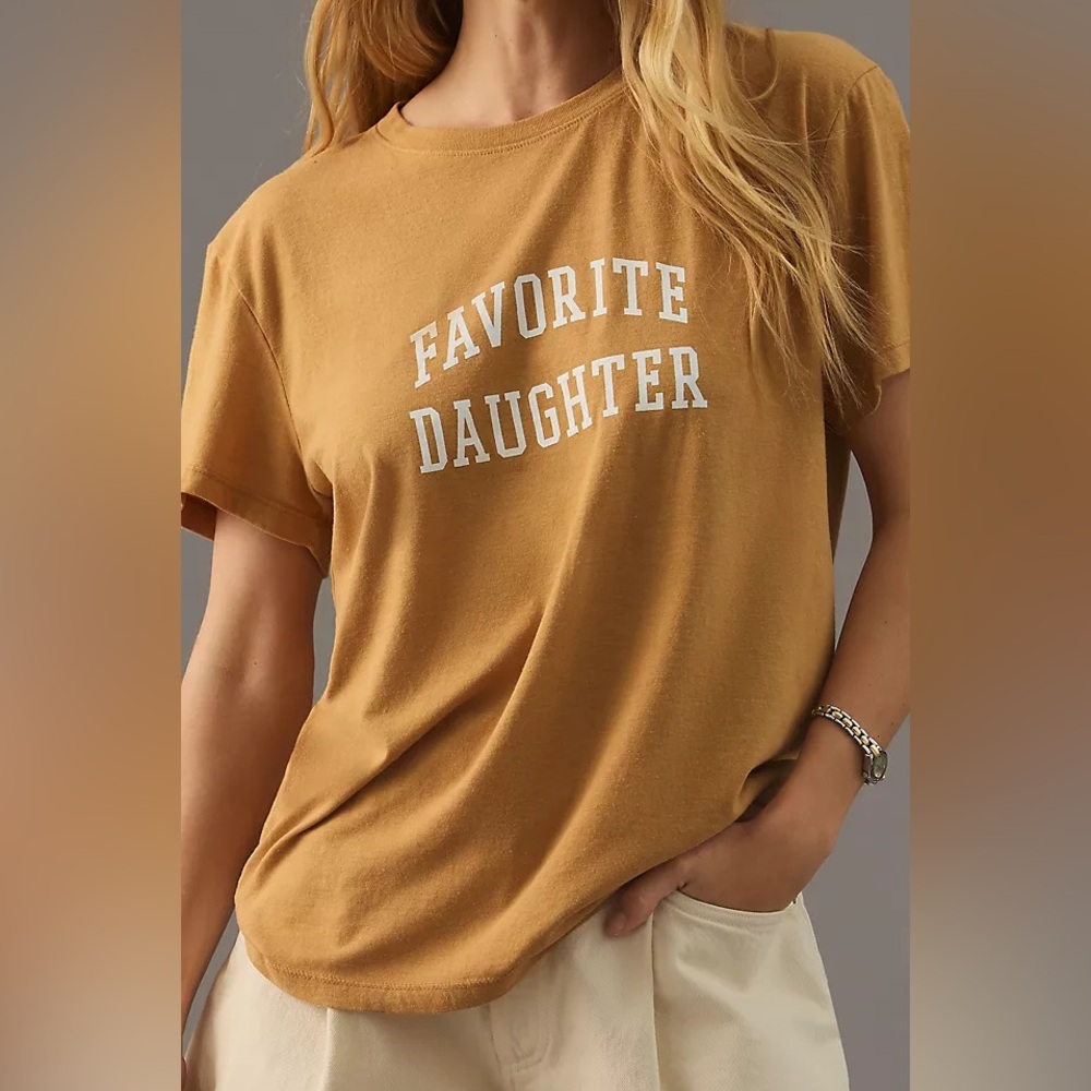 Anthropologie Favorite Daughter Collegiate Graphic Tee - Size L